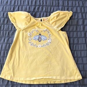 Isaac Mizrahi Kids Yellow Tee with Bee Design